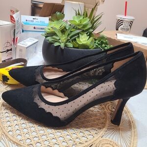 Michaels Kors Black Mesh Women's Heels
